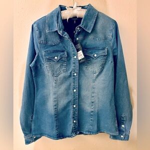 True Religion Western Denim Top
